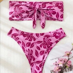 Two piece floral bikini
